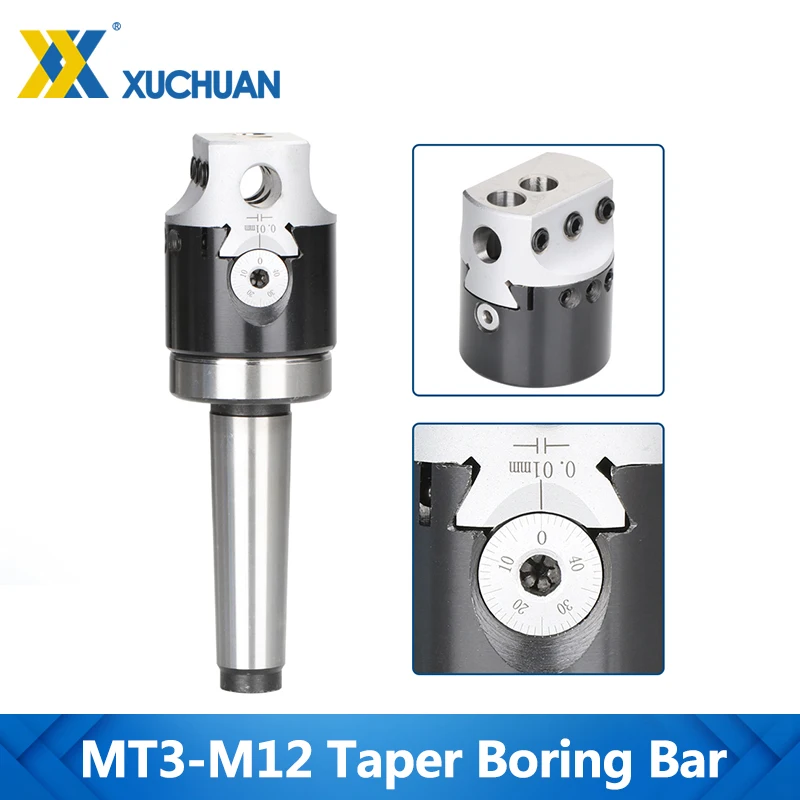 

MT3-M12 Taper Boring Bar 1 Set CNC Arbor Adapter For Morse Gereedschap Parts Machinery Tools Accessories