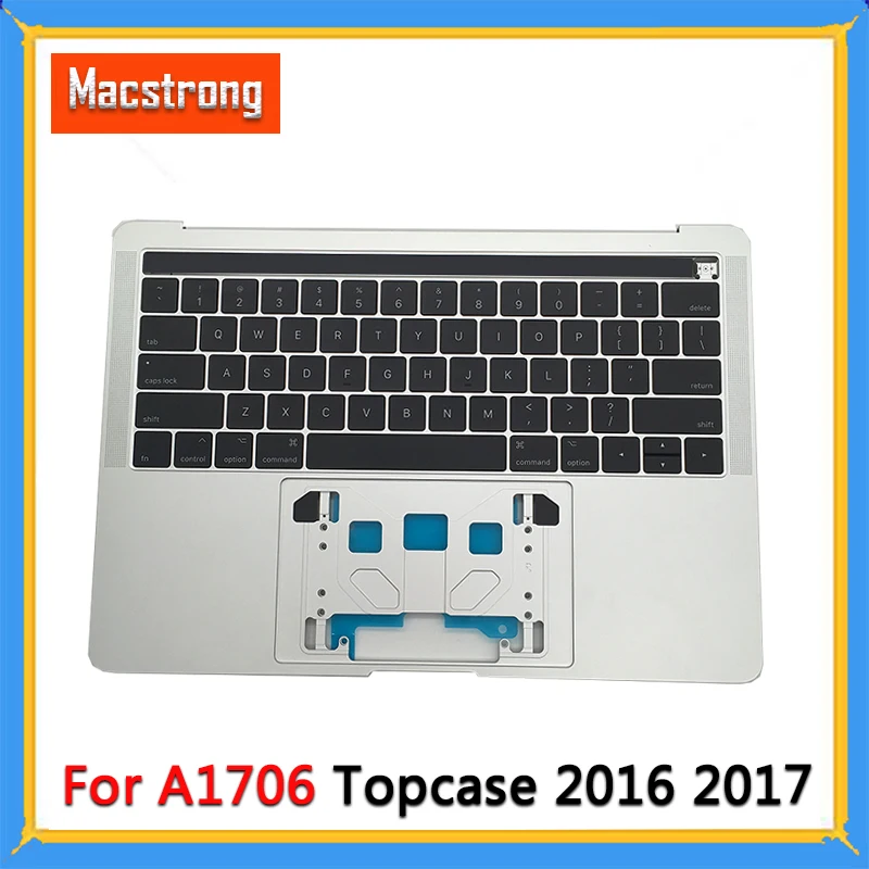 Original A1706 Topcase for MacBook Pro Retina 13.3'' A1706 Top Case Palmrest 2016 2017 With US Keyboard And Touch Bar