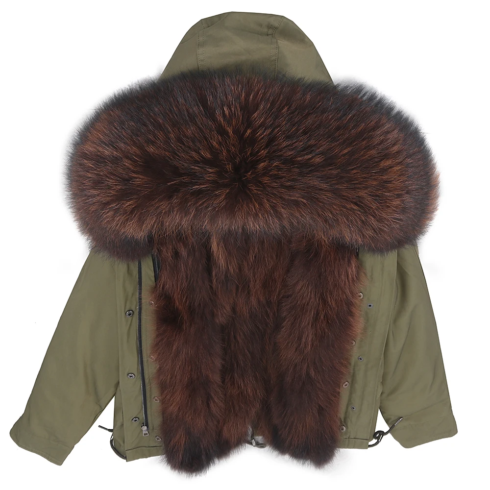 Novo Inverno Real Fur Parka Homens Casaco De Inverno Real Pele De Guaxinim Casaco Com Capuz Natureza Pele De Guaxinim Forro Casacos Homem Casaco