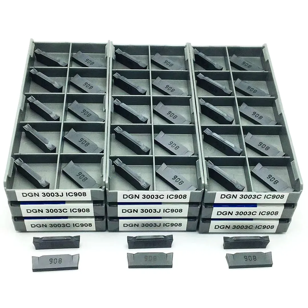 DGN2002C 2002J DGN3003C 3003J IC908 2mm 3mm utensile per scanalatura utensile da taglio per tornio Iscar in metallo duro CNC DGN 3003 inserto per tornitura