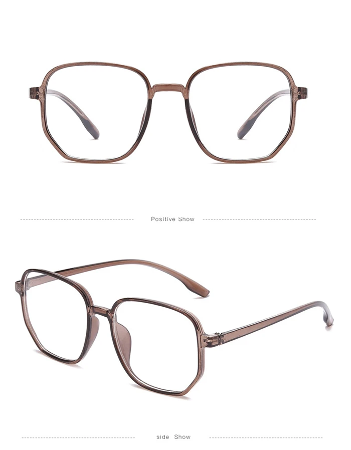 Großer Rahmen Anti-Blau-Licht kurzsichtige Brille Frauen blau grün Rahmen minus Linse Dioptrien Brille Männer 0 -0.5 -1.0 -1.5 bis -6.0 – Detail 11