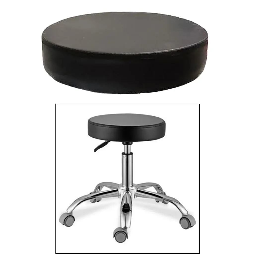 

Universal Bar Stool Replacement PU Seat Top 13.4"Dia Heavy Duty for SPA Beauty Salon Barstool Seat Cushion