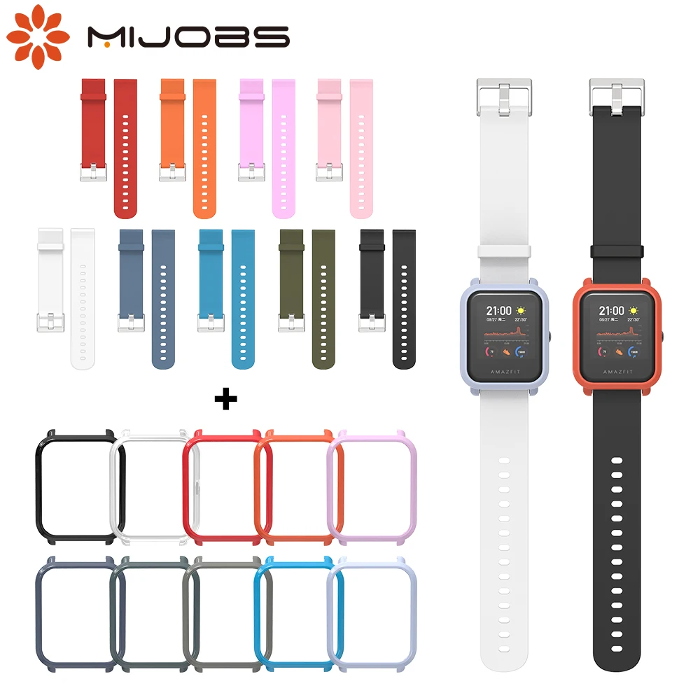 سوار Xiaomi Huami Amazfit Bip GTS ، جراب واقٍ 20 مللي متر لساعات Xiaomi Huami Amazfit Bip الرياضية
