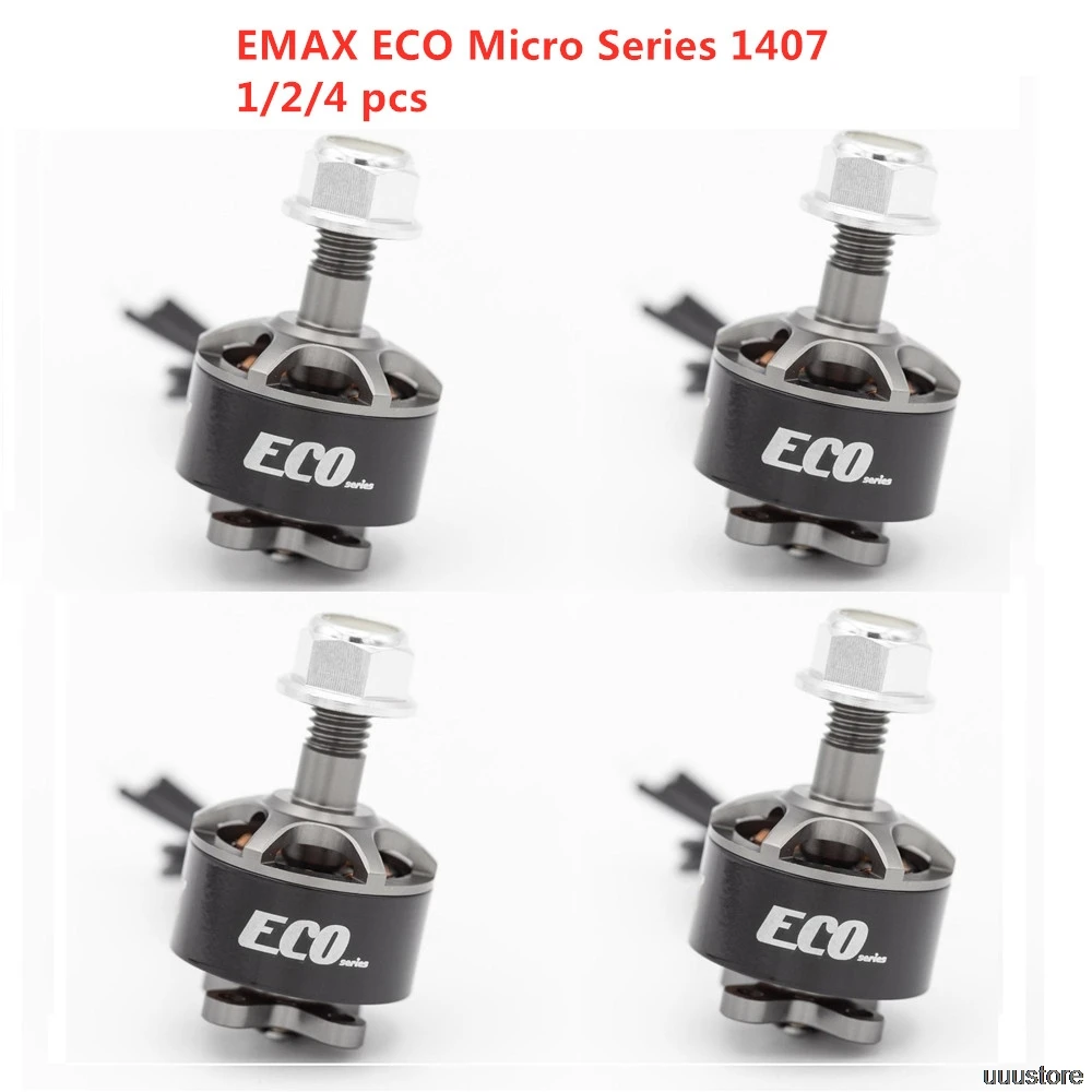 1/2/4pcs EMAX ECO 1407 Micro Series 2~4S 2800KV 3300KV 4100KV Brushless Motor For FPV Racing Drone RC Drone Quadcopter Parts