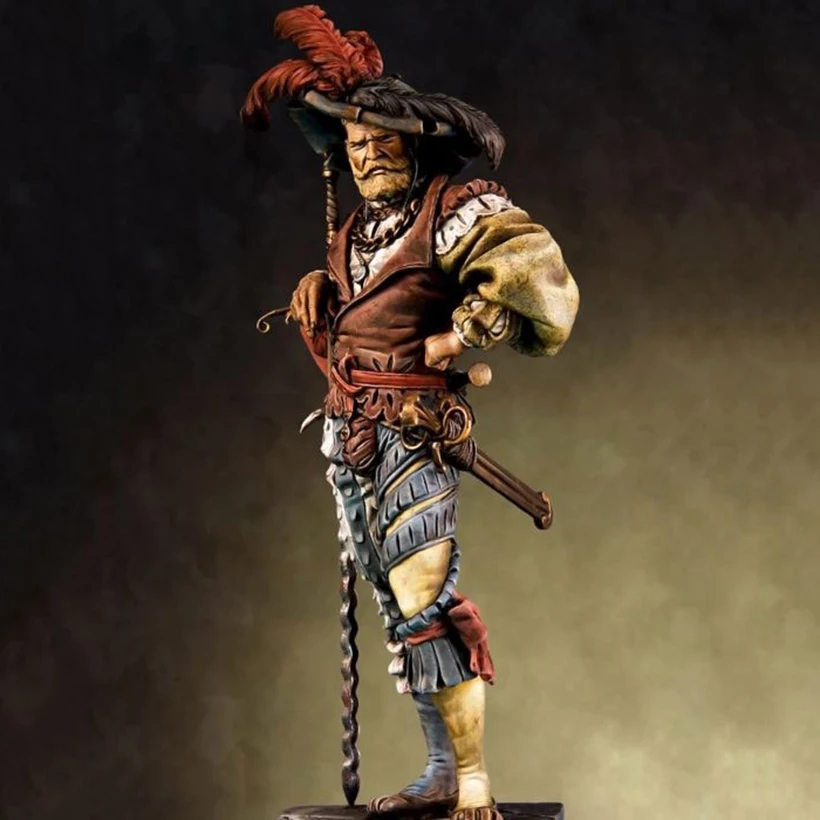 Autoportante nuovo non assemblato 1/18 antico ufficiale uomo stand figura in resina Kit modello non verniciato