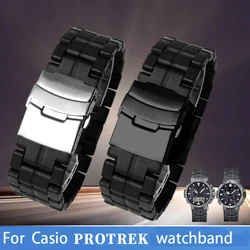 Carbon fiber watchband for Casio ProTek series prw-60/Y prw-30/50/70 and luminox 3051 plastic steel light watch chain strap 23mm