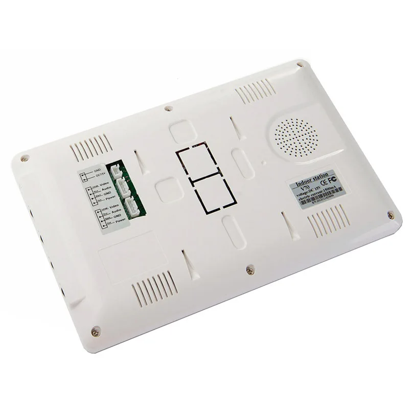 7 "Screen Videodoorphone Deurbel Intercoms Ysteem Nachtzicht Waterdichte Camera + Voeding + Deur Exit + Rfid keyfobs Unlock