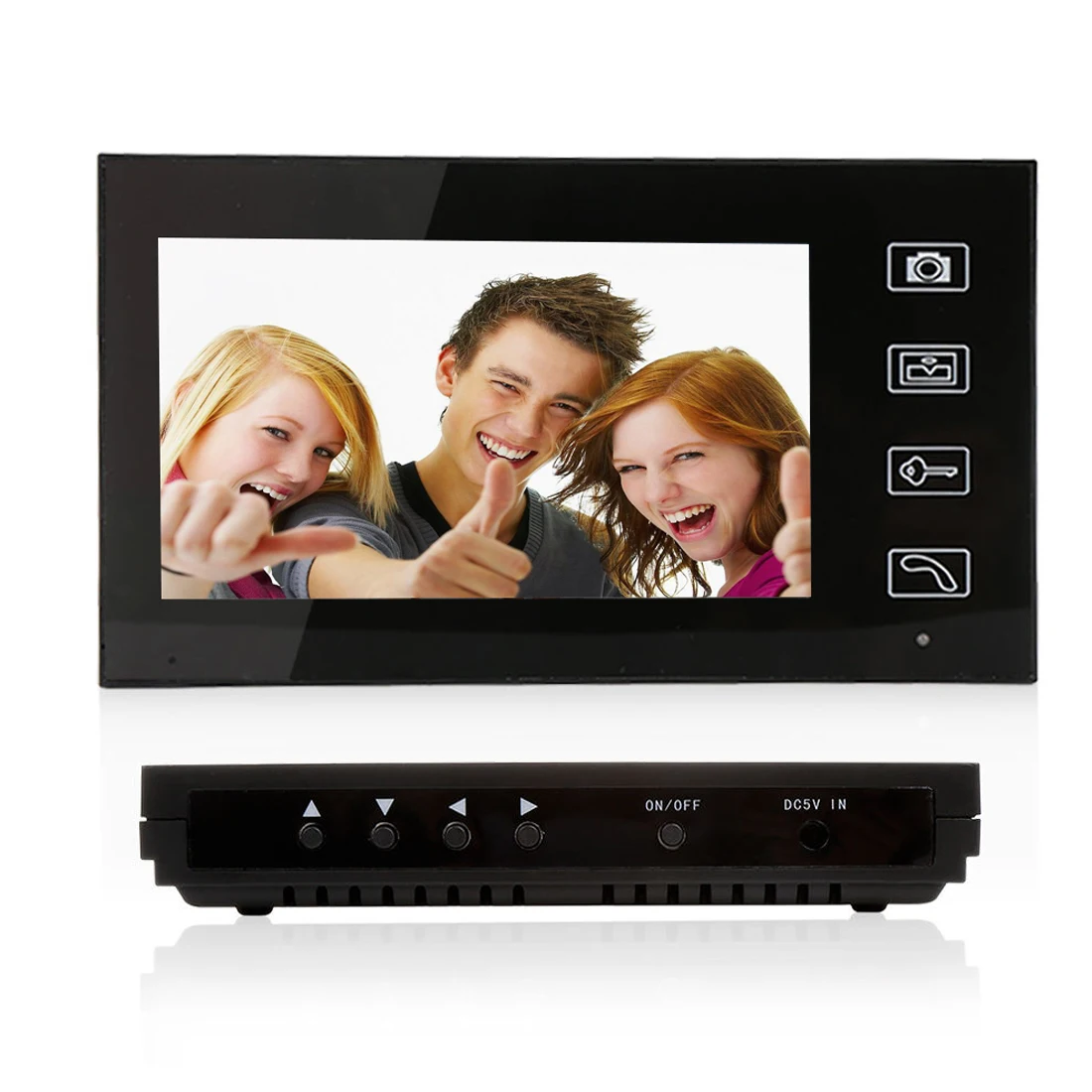 Videocitofono wireless domestico Menu multilingue Videocitofono Citofono Visione notturna a infrarossi per la sicurezza domestica