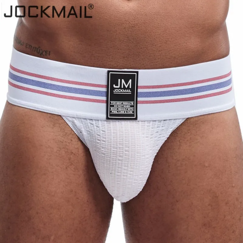 Jockmail New Brand Men Underwear Sexy Briefs Men Jockstrap Fashion Mens Briefs Cuecas Gay Underwear Penis Bikini Men Slip Homme