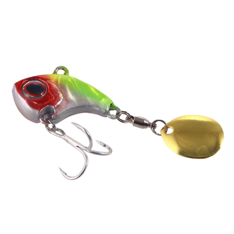 Metal VIB Lure 9g 13 g 16g 22g Fishing Lure Sinking Rotating Spoon Tail Crankbait Vibration Wobbler Pesca Fishing Tackle