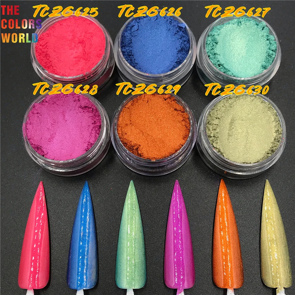 TCT-628 Cosmetic Grade Nails Mica Powder Nagel Pigment Brillant Maquiagem Henna Tattoo Makeup Eyeshadow  Manicure Accessories