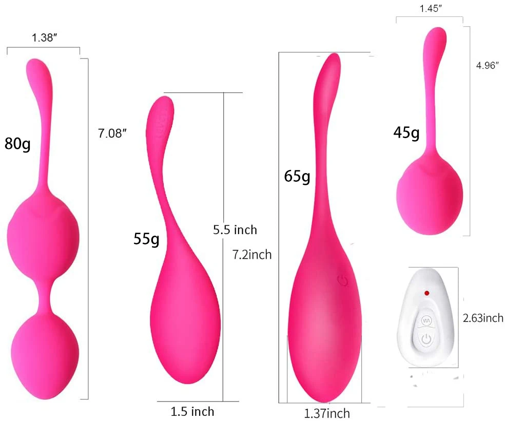 Kegel Balls Vibrator Silicone Ben Wa Ball Wireless Control Vibrating Eggs Shrink Ball Vagina Tighten Exercise Sex Toys For Women