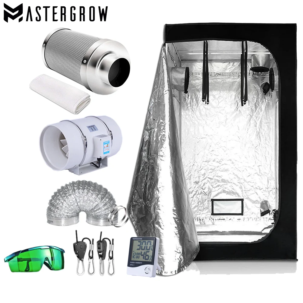 mastergrow kit de tenda hidroponica 50 60 80 100 120 150 200 240 cm tendas de varios tamanhos filtro de fibra de carbono 01