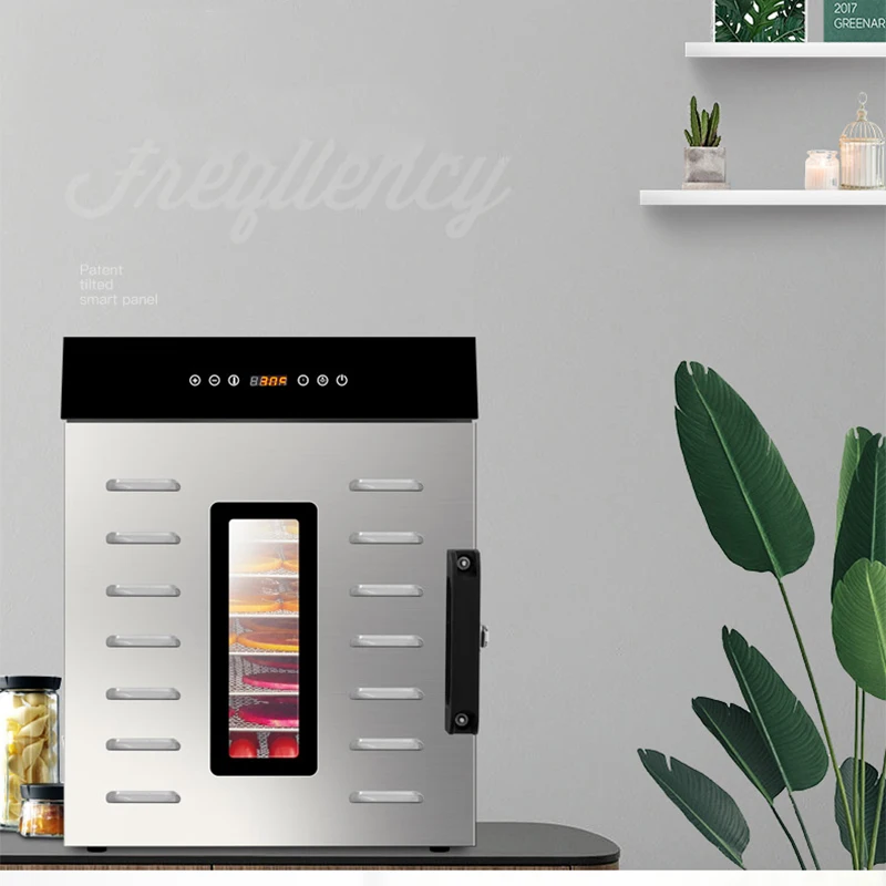 مجفف طعام منزلي صغير فواكه مجفف هواء أغذية الحيوانات الأليفة الخضار ديهيدراتور آلة الفاكهة الجافة التجارية LC-KJF8 220 فولت