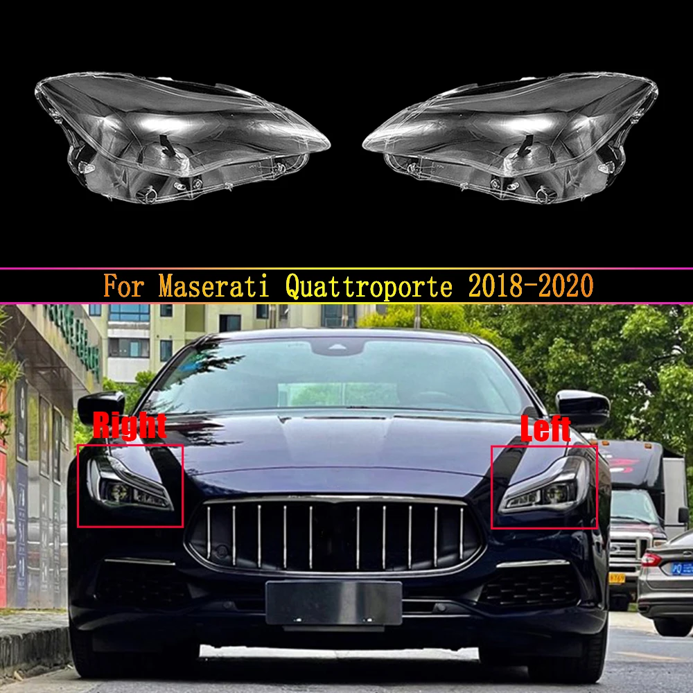 

Transparent Light Case For Maserati Quattroporte 2018 2019 2020 Car Front Headlight Lens Glass Auto Shell Headlamp Lampshade