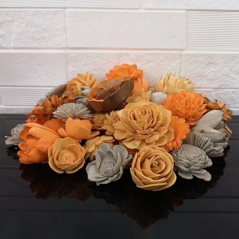 50 Pack of Sola Wood Flower Assortment For Home Decor/All Special Occasions G813C99N