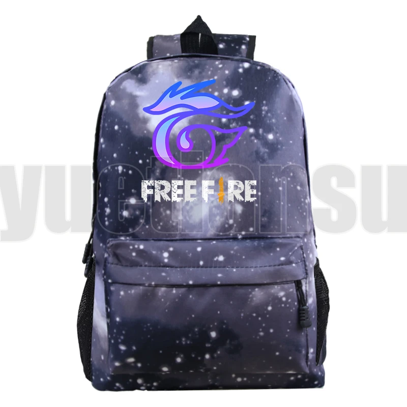 New School Bags for Teenage Girls Women Travelbags Free Fire Game Backpack Top Game Harajuku Free Fire Print Kids Bookbag Laptop