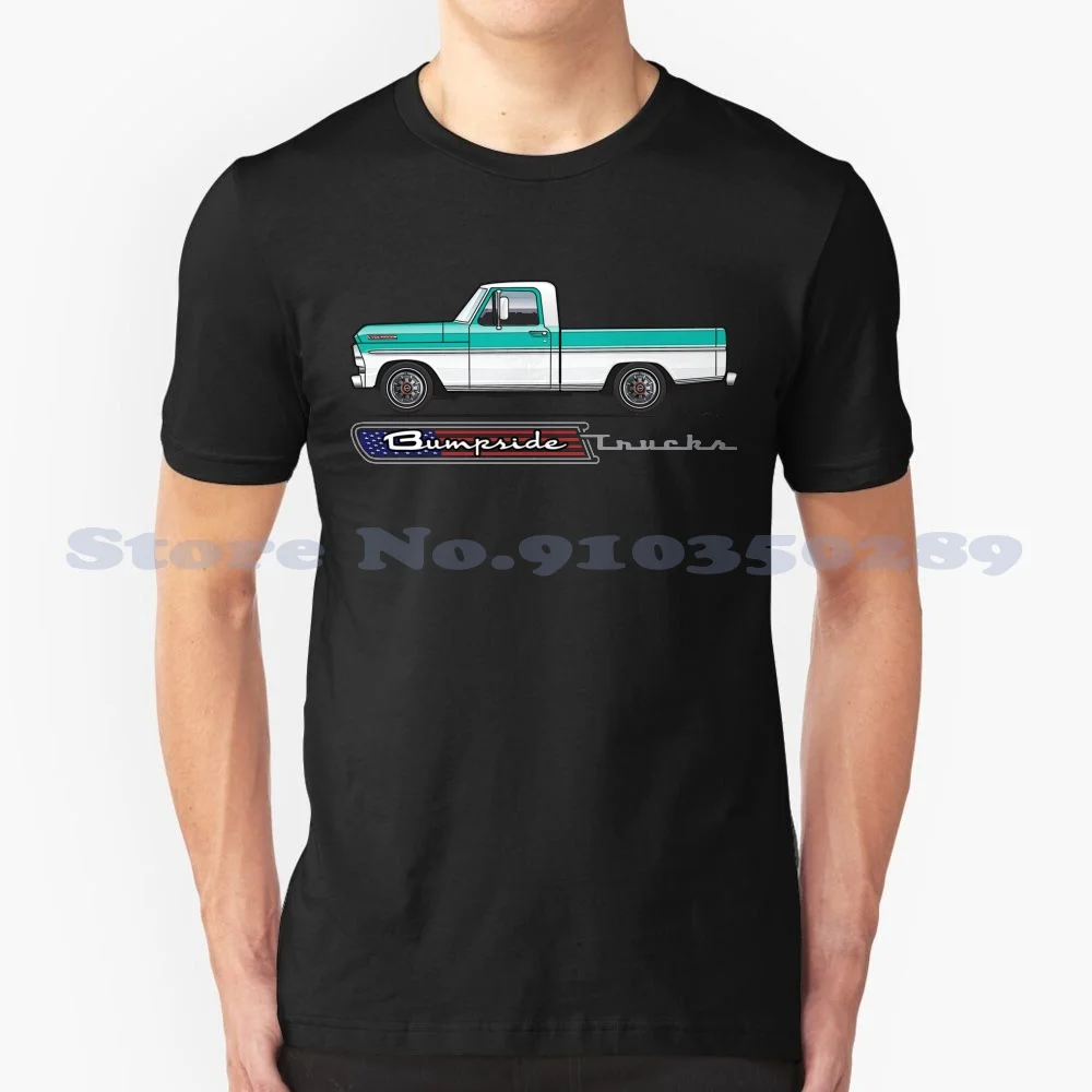 67 Aqua&white Bumpside Summer Funny T Shirt For Men Women 67 1967 68 1968 69 1969 00 Custom Cab Ranger Special Pickup