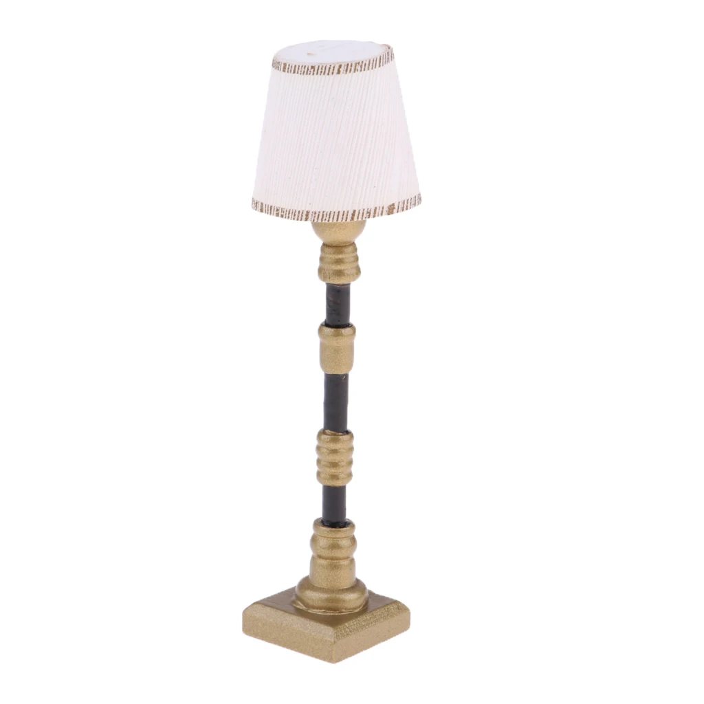 Poppenhuis Led Licht Vloerlamp, Miniatuur Standaard Lamp, Leeslampjes, Voor