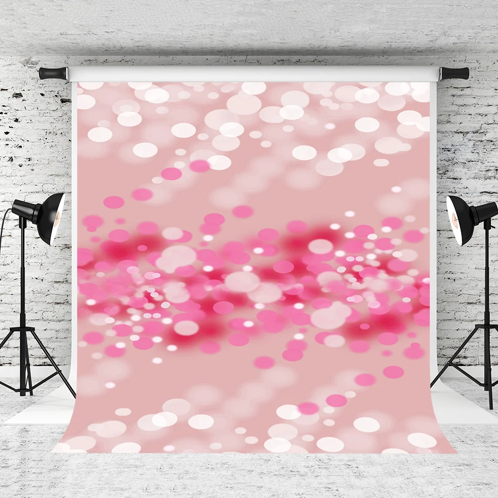 

VinylBDS 5x7ft Pink Bokeh Photographybackdrop Unreal Fuzzy Hazy Dream Studio Backdrops Photo