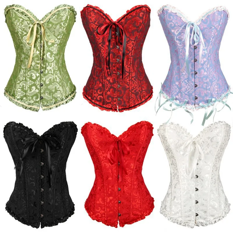 Women's Sexy Lingerie Bustier Korset Lace Shapewear Plus Size Corset Top Costume Chest Collection Waist Corpetes Espartilhos