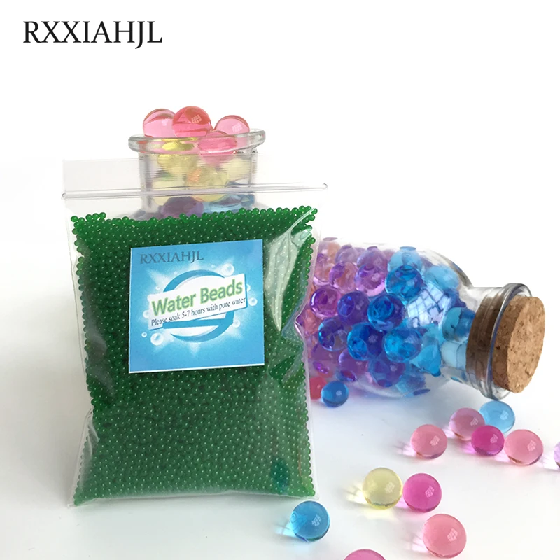 10000 PCS/Bag Crystal Soil Water Beads Hydrogel Balls Orbiz Growing Gel Ball Big Decorative Flower Wedding Home Decor