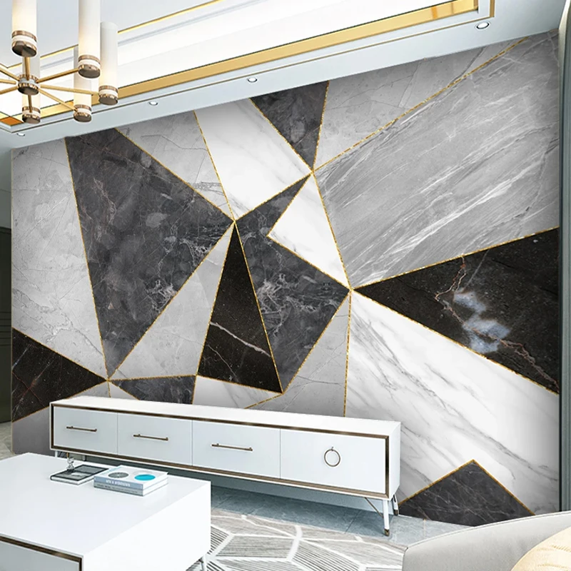 

Custom Marble Texture Waterproof Mural Wallpaper Living Room Sofa TV Background Home Decor Wall Painting Papel De Parede Fresco