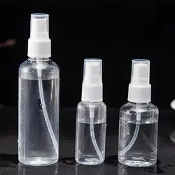 Doldurulabilir şişeler seyahat plastik sprey şişeleri şeffaf plastik Atomizer boş küçük sprey şişe 30/50/100ml toksik ücretsiz