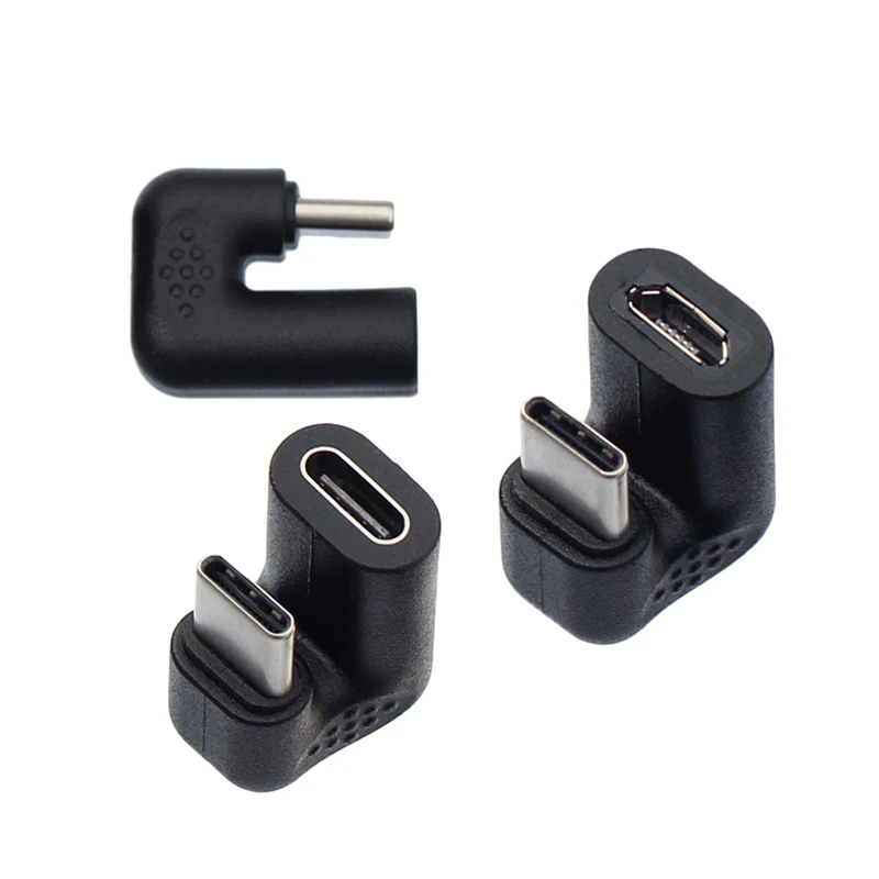 U Shape Angled Type C Cable Adaptor USB Type C & Micro USB Female Easy for Cell Phone GameFor Huawei Samsung Xiaomi