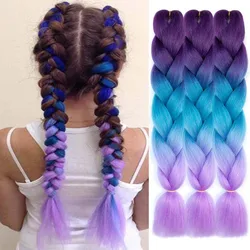 Expression Crochet Jumbo Braids Hair Colored 24 Inch Fake Synthetic Braiding Hair Extensions for Braids 100g  DorMeGa