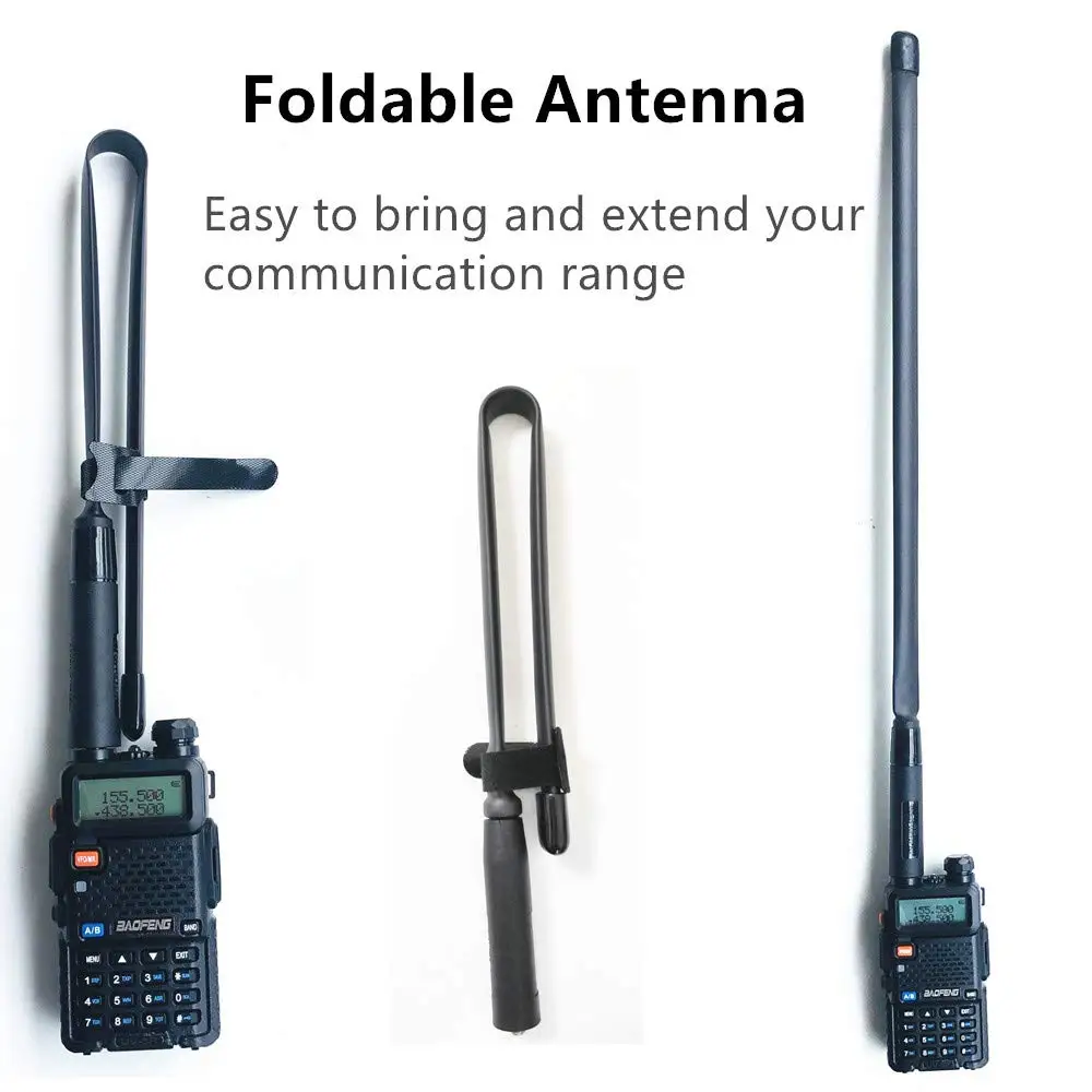 Radtel Dual Band  Walkie Talkie  Antenna 134-176/400-520MHz Tactical Antenna  for RT-752 RT-470X RT-470 RT-590 RT-890 RT-730