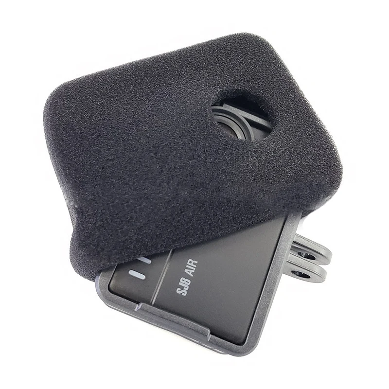 SJCAM SJ8 soporte de marco, funda de jaula de montaje, parabrisas de esponja para SJCAM SJ8 Air SJ8 Plus SJ8 Pro, accesorios de Cámara de Acción