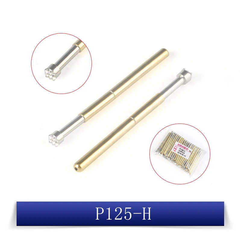 20Pcs Spring Test Probe Pogo Pin P125-A P125-B  P125-D  P125-E2  P125-G2  P125-H P125-J P125-Q1 P125-Q2 P125-T2