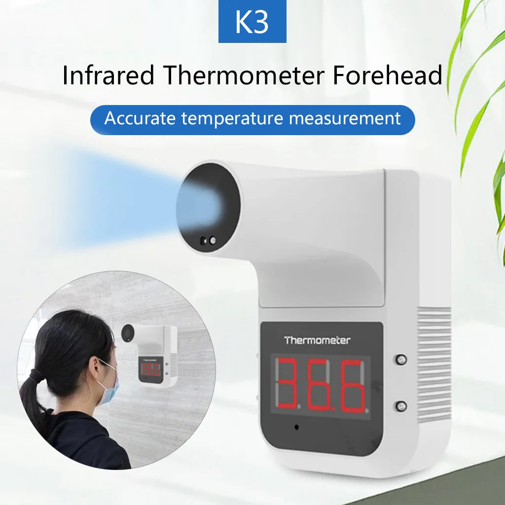 

Muti-fuction Adult Non-contact Digital Infrared Temperature Measurement K3 Forehead With Fever Alarm Safety Survival Device