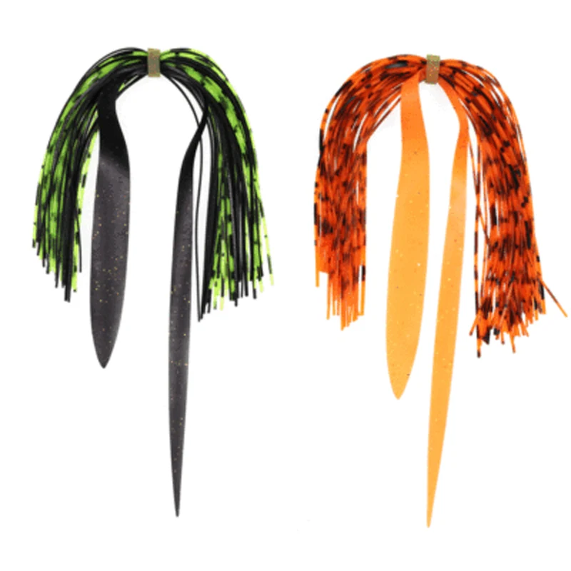 2/10 Stück Leuchtende & UV-beständige Silikon-Rocklagen aus Gummi für die Herstellung von Angelködern für Spinnerbaits, Jigs, Buzzbaits, Streamer und Nymphen – Detail 10