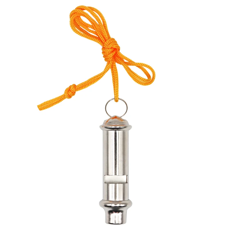 Bird Training Supplies Stainless Steel Pigeon Training Whistle with Lanyard for Dog Bird Eagle Parrot Training Pet Supplies