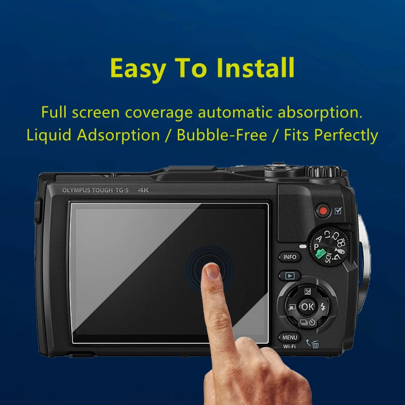 Copertura della protezione in vetro temperato per Olympus resistente TG3 -3 TG-4 TG4 TG5 TG-5 TG6 schermo LCD della fotocamera protezione della pellicola protettiva
