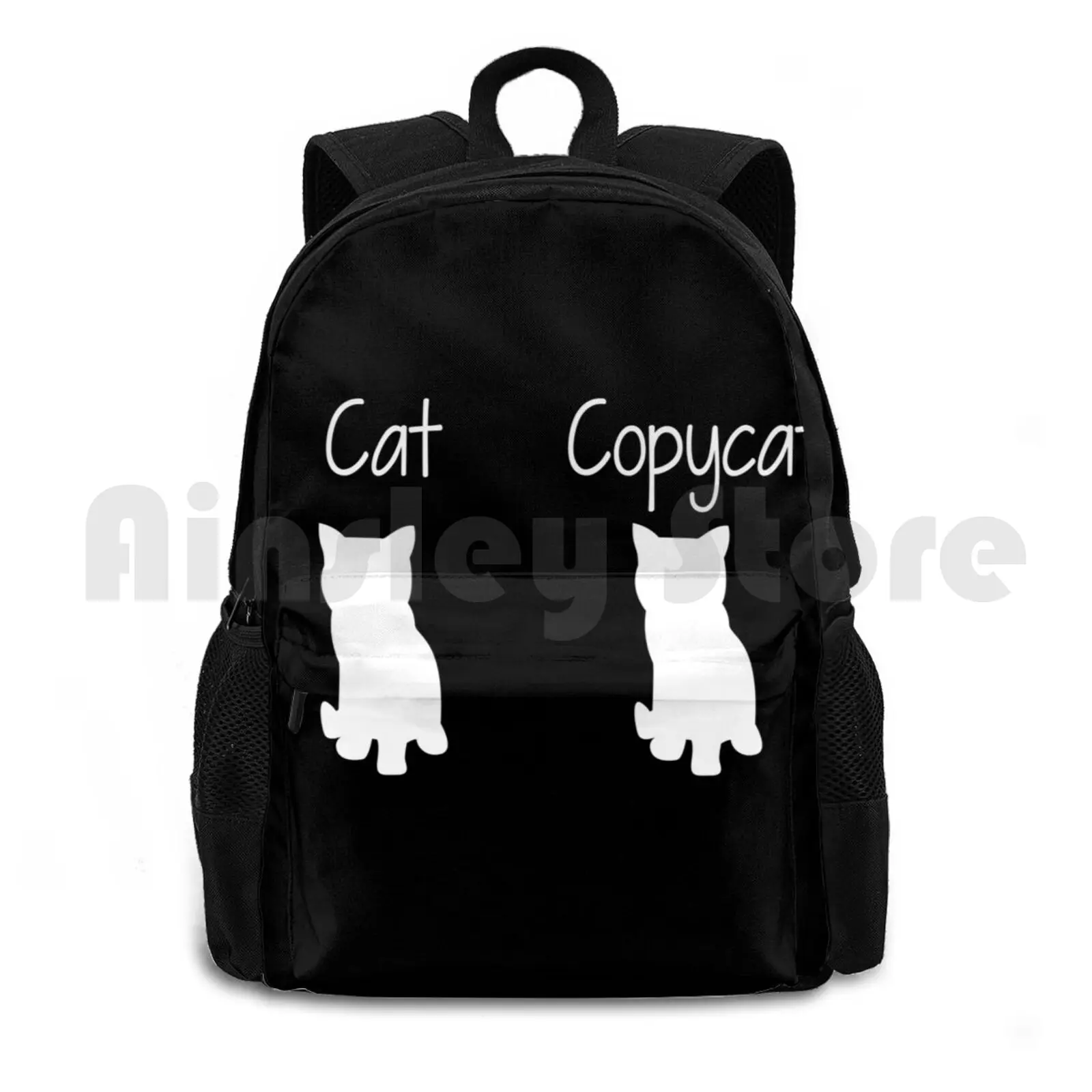 Cat And Copycat Outdoor Hiking Backpack Waterproof Camping Travel For Mother Mom Father Grandfather Grandmother Brother Sister