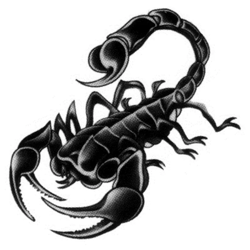 5pcs/lot Temporary Tattoo Sticker Halloween Scorpion Painted Body Art Makeup Stickers