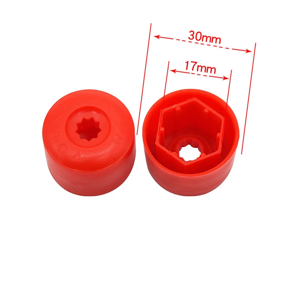 20Pcs Car Wheel Cover Hub Nut Bolt Covers Cap 17mm Auto Tyre Screws for Volkswagen VW Golf MK4 Exterior Protection Accessories