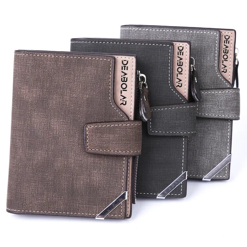 

2024 New Style Mid-length Wallet Casual Retro Canvas Pattern Wallet Fashion Gift Wallet Waterproof Anti-theft Wallet