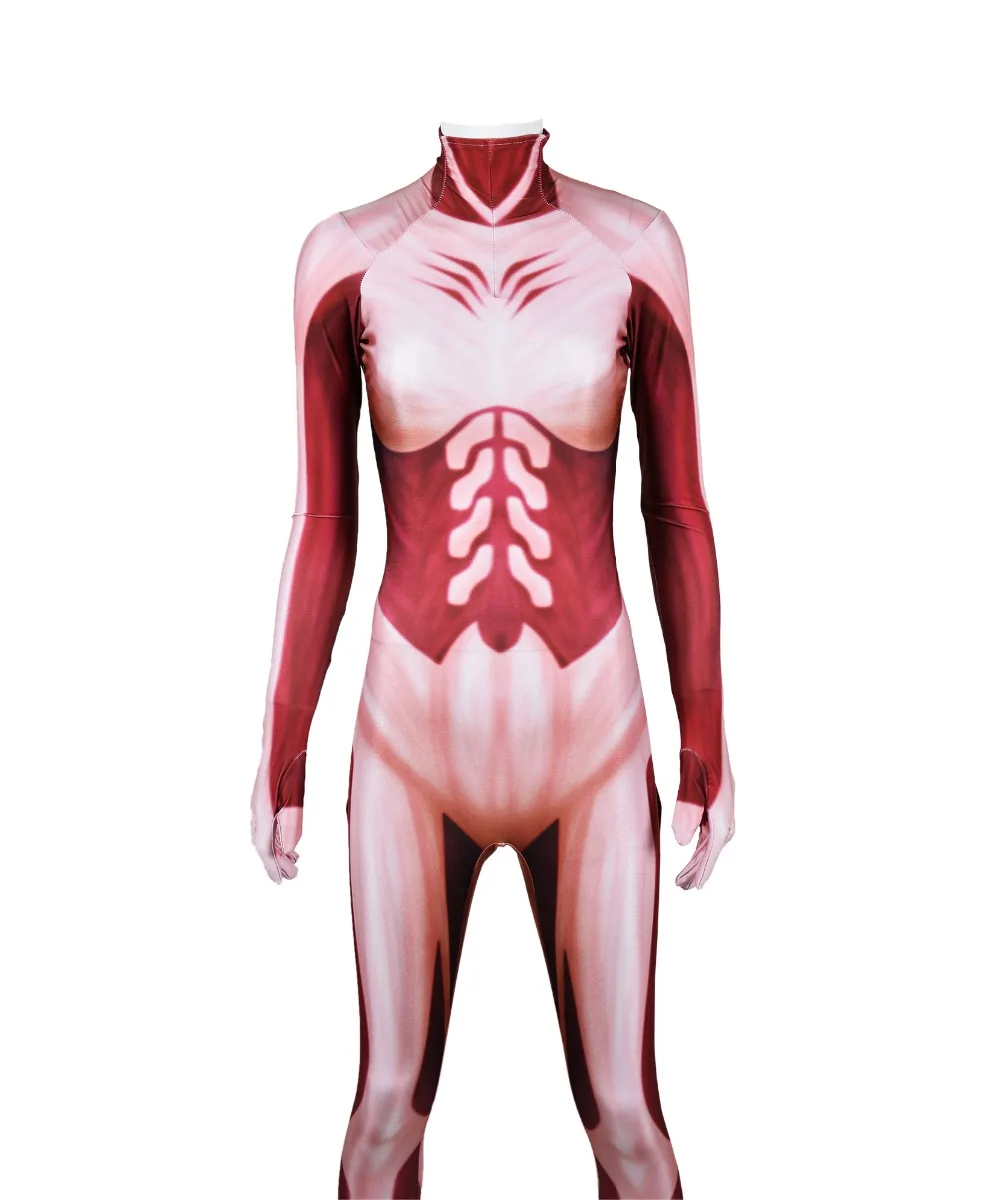 Atak na tytana Cosplay kostiumy na Halloween 3D drukuj przebranie na karnawał kobiece/męskie body Zentai Catsuit