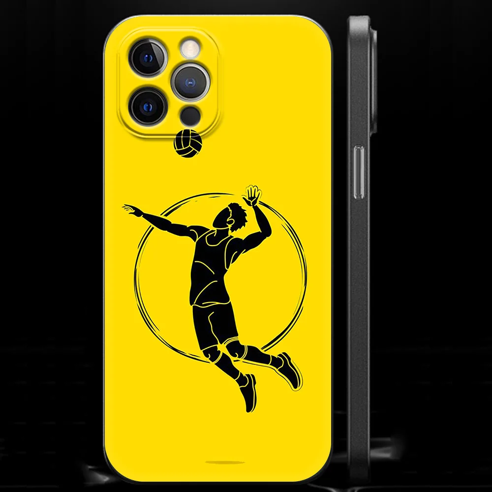 Hot Volleyball Sprot Fashion Phone Case For iPhone 13 15 14 12 11 Pro MAX XR X SE XS 7 8 Plus Luxury iPhone13 15 14 Fundas Cover