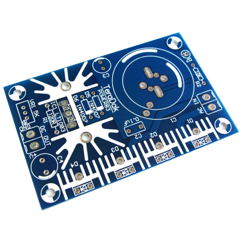 LT1083 7.5A AC-DC Adjustable Regulated Power Supply Bare PCB Board For Decoder Power Amplifier