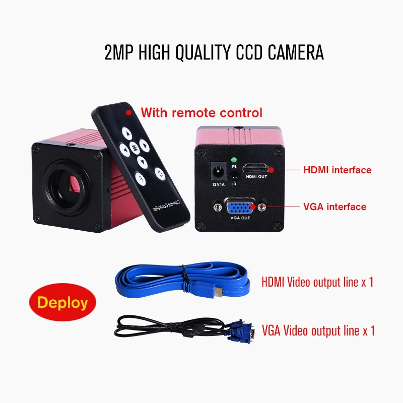 Professional Lab biological HD trinocular microscope zoom 2500X + 16MP electronic digital Camera USB HDMI VAG + 10-inch LCD led
