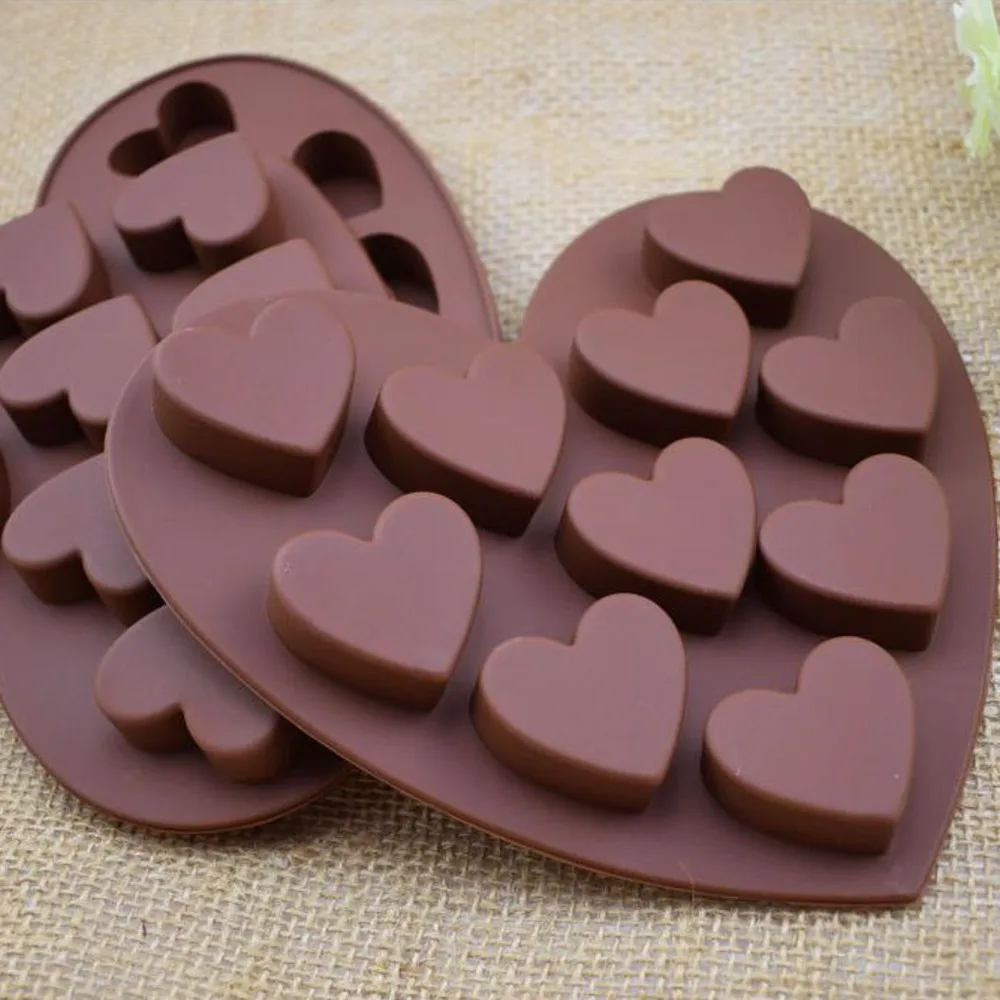 

Baking Moulds Love Silicone Chocolate Mold Ice Cube Tray Baking Mould Biscuits Cake Doughnut Molds Kitchen Baking Tools