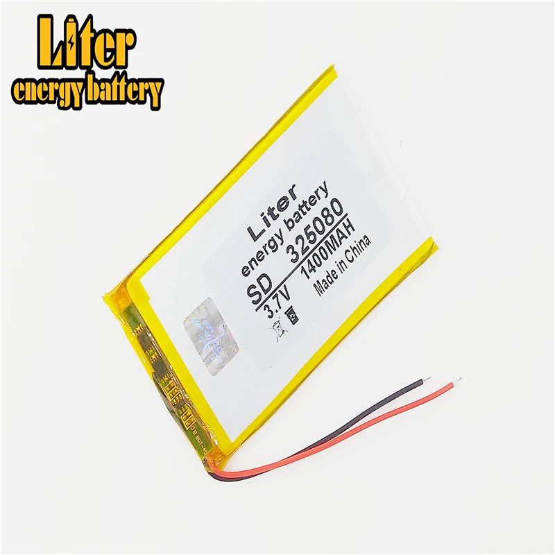 Полимерный литий-ионный/литий-ионный аккумулятор 1400 мАч 3,7 В 325080 305080 для GPS,mp3,mp4,dvd,bluetooth, модельная игрушка, Мобильный bluetooth