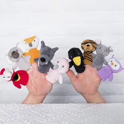 Learning & Education Kawaii Baby Kids Soft Toy Animal Finger Puppet Toucan Fox Mouse Flamingo Wolf Tiger Owl Koala Parrot