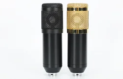 BM800 microphone body case shell for DIY studio audio part black and golden color basket