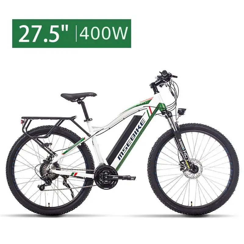 

27.5 inch electric bicycle, mountain bike assisted 400w 13ah electric bicycle hydraulic brake, shock absorber front fork